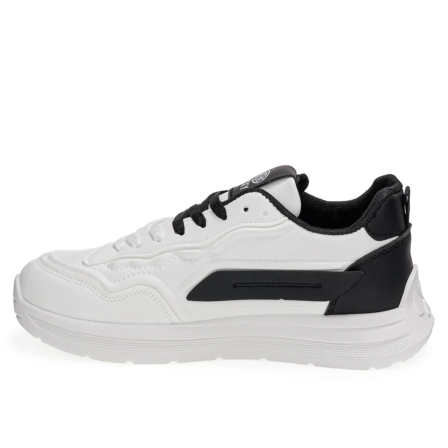 Zapatilla Just4U Caballero Z Ytalo color blanco / negro | Platanitos