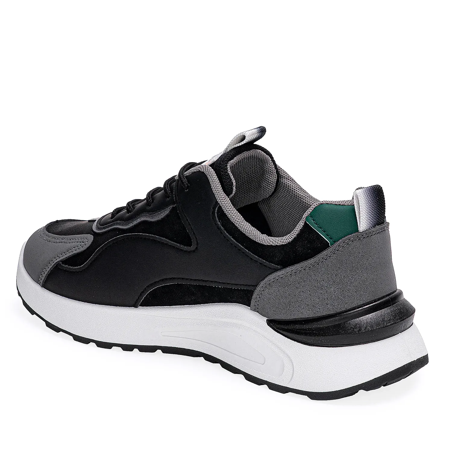 Zapatilla Just4U Caballero Z Mateo color negro | Platanitos