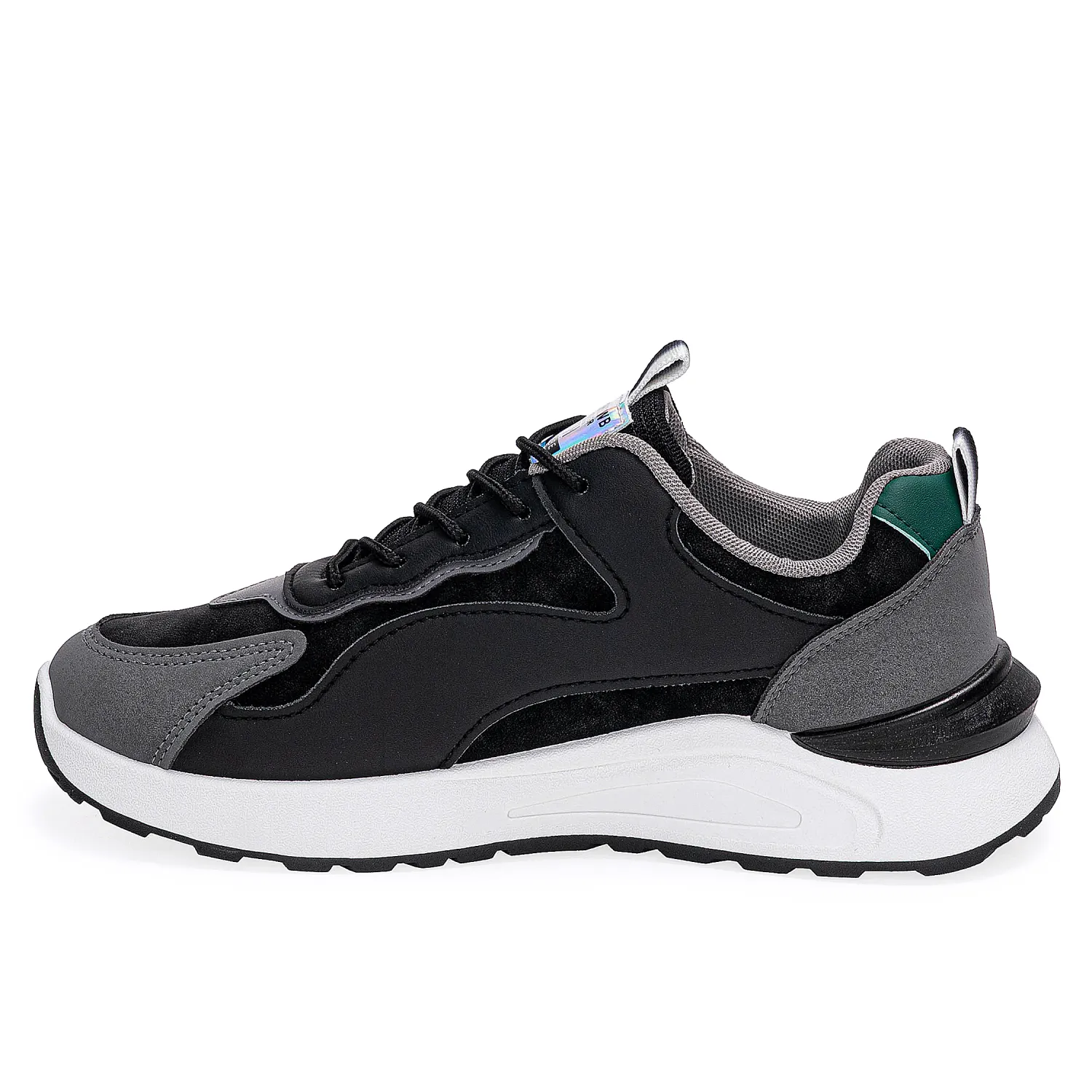 Zapatilla Just4U Caballero Z Mateo color negro | Platanitos