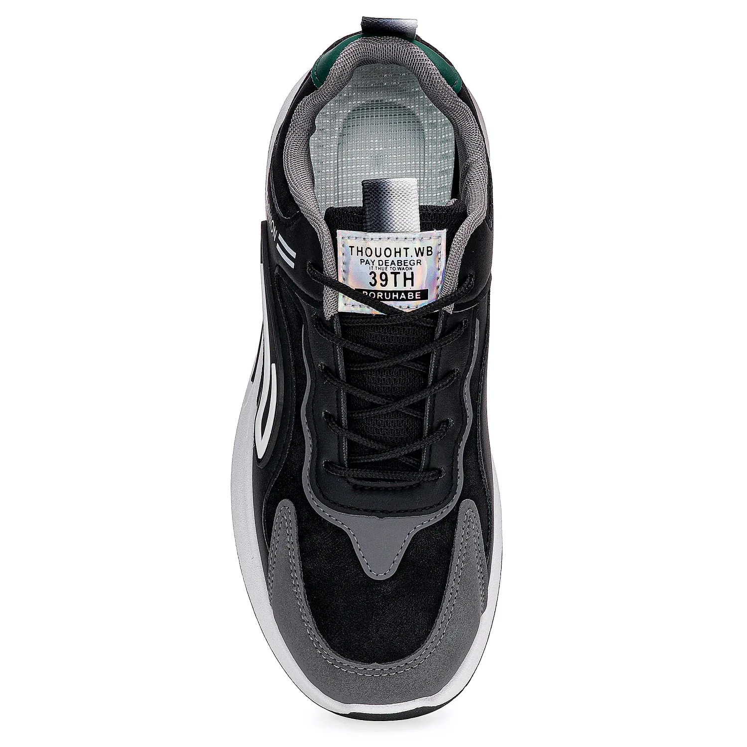 Zapatilla Just4U Caballero Z Mateo color negro | Platanitos