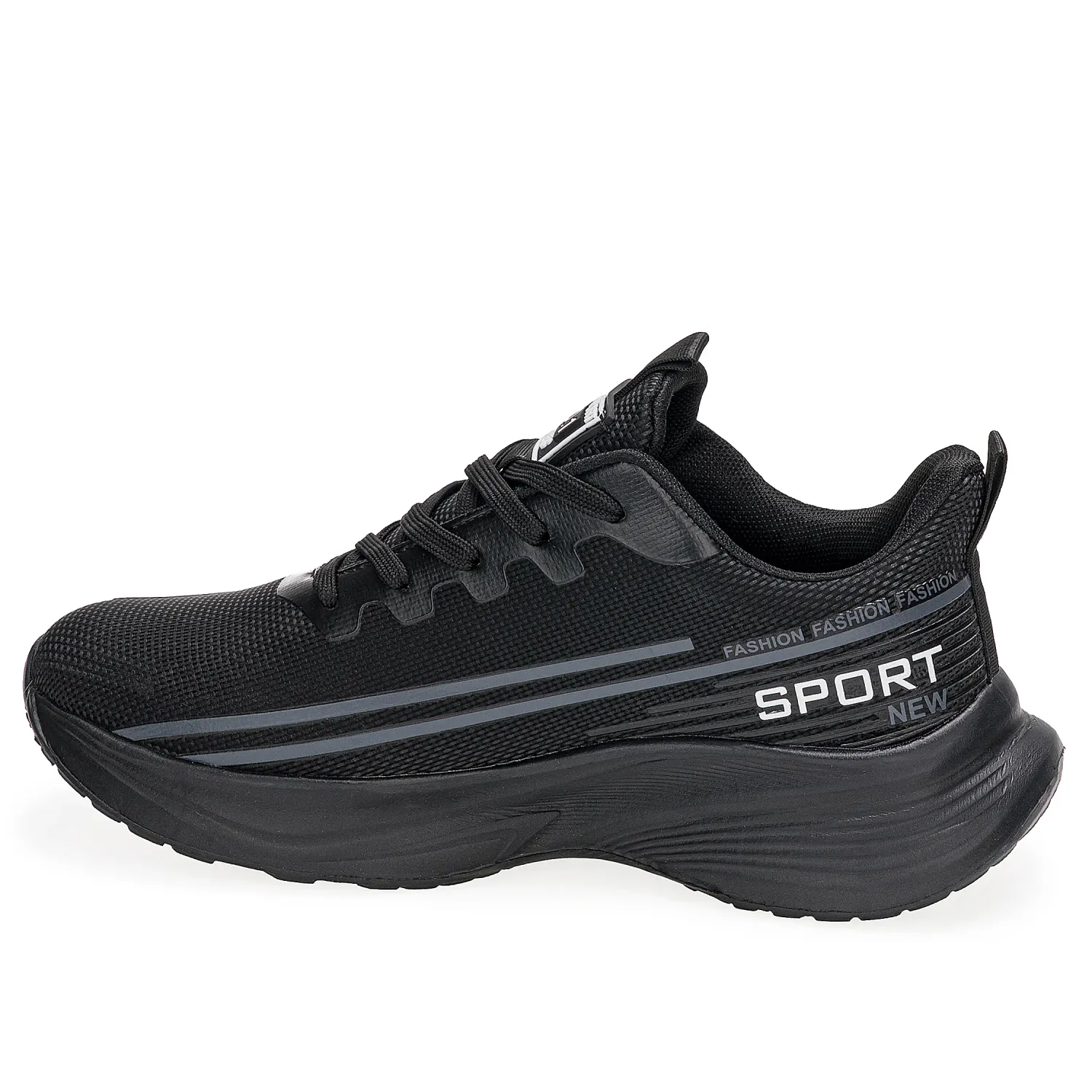 Zapatilla Just4U Caballero Z Santiny color negro | Platanitos