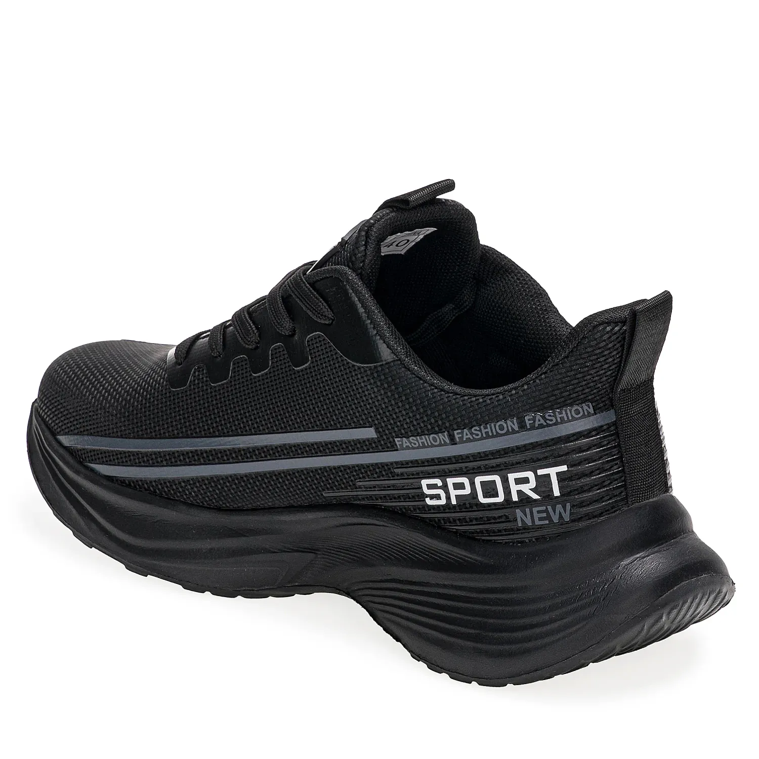 Zapatilla Just4U Caballero Z Santiny color negro | Platanitos