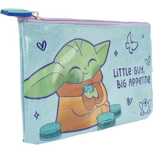 Star Wars Cartuchera Glitter Grogu Mandalorian Star Wars