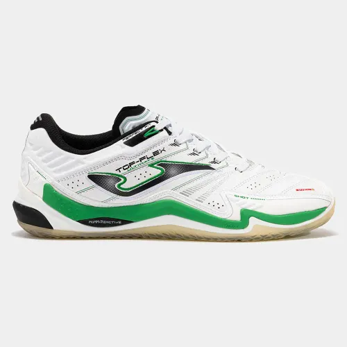 Hombre JOMA Blanco Zapatillas De Futbol Hombre Sala Top Flex Ultimate 2502 In