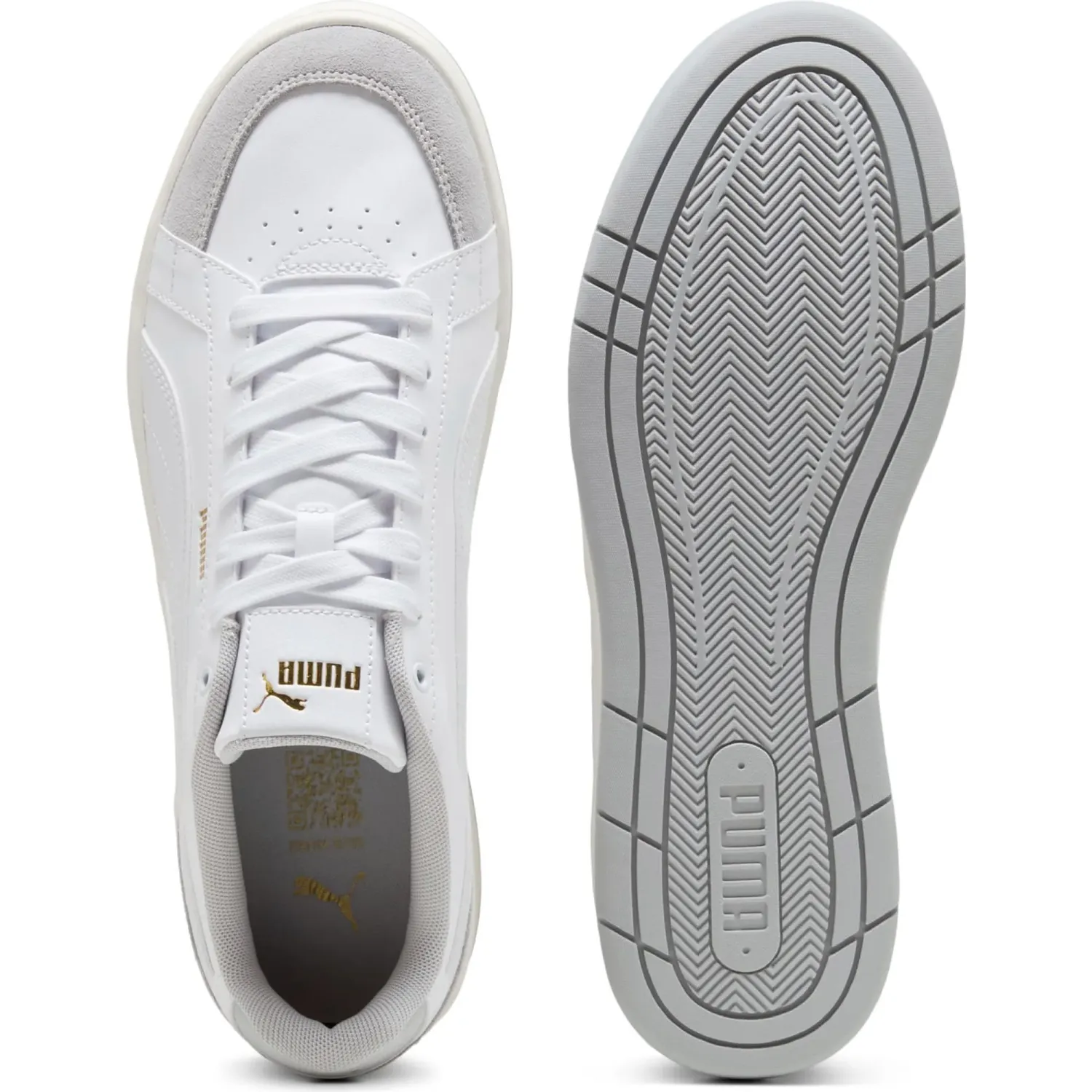 Puma Zapatillas Puma Urbanas Hombre Court Classico Sport color blanco | Platanitos