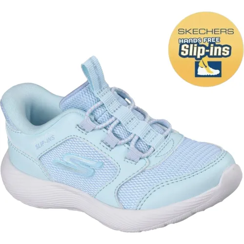 Zapatillas Skechers Urbanas Bebés Dyna-Lite color celeste | Platanitos