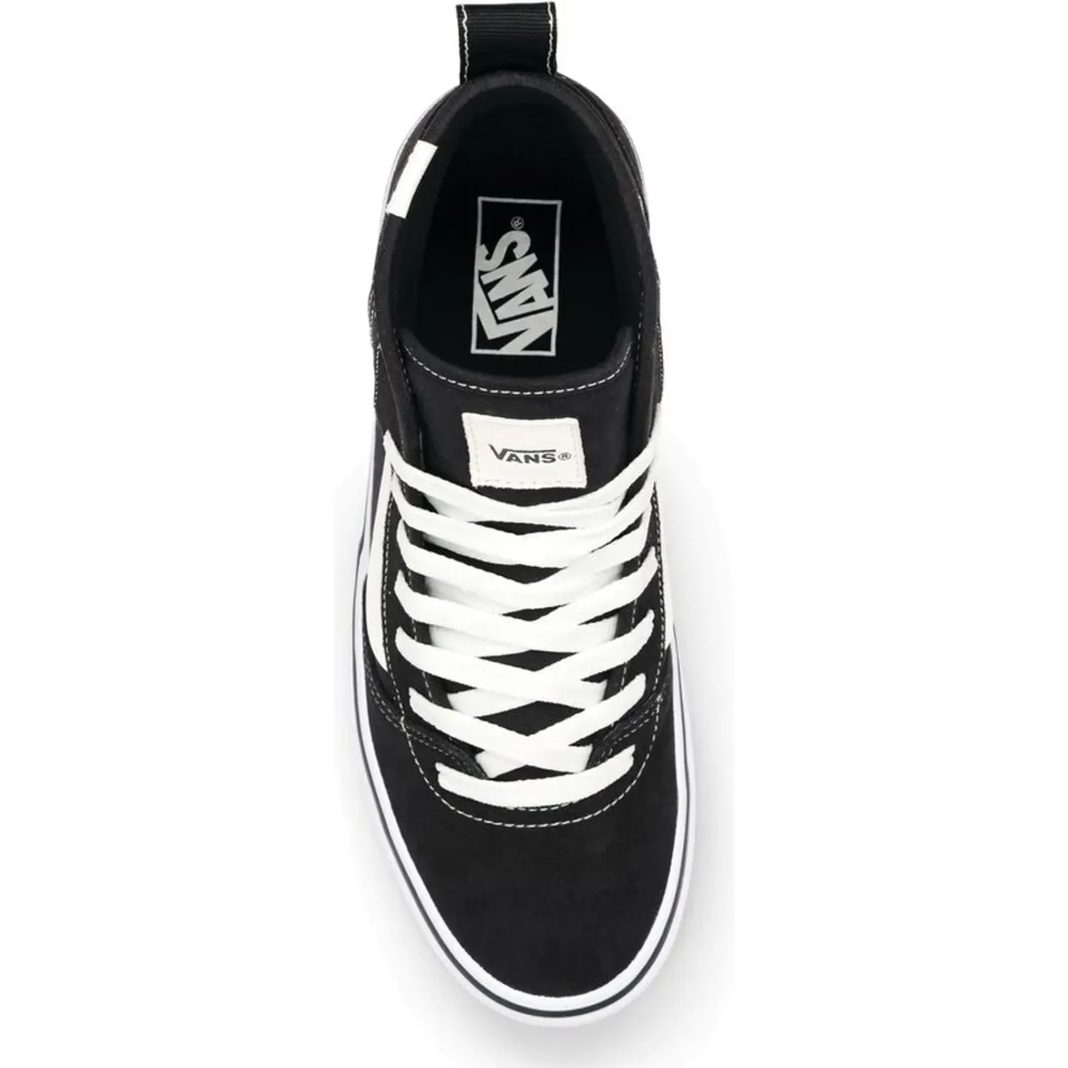 Zapatillas Vans Urbanas Hombre Ashwood Hi Decon color negro / blanco | Platanitos