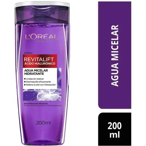 L'Oréal Paris Morado modelo Agua Micelar A. Hialuronico 200ml morados 2026012719543826126  
