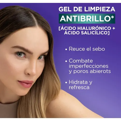 L'Oréal Paris Gel Limpieza Anti Oleosidad 150ml