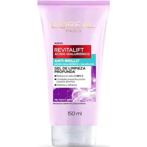 L'Oréal Paris  modelo Gel Limpieza Anti Oleosidad 150ml lilas 2026012719543826129  