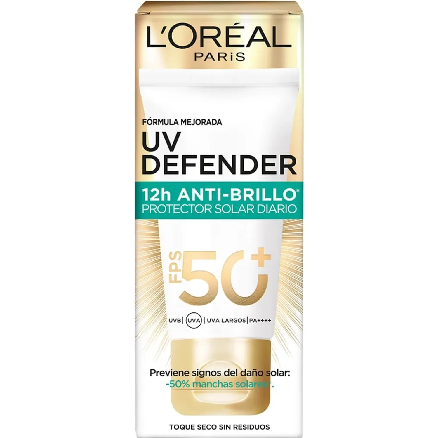 L'Oréal Paris Bloqueador L'oréal Paris Uv Defender Anti Brillo color sin color | Platanitos