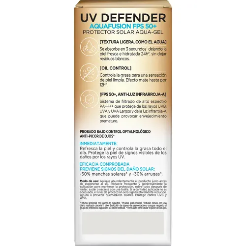 L'Oréal Paris Protector Solar Uv Defender Aquafusion Fps50