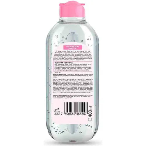 GARNIER Agua Micelar Todo En 1 400 Ml