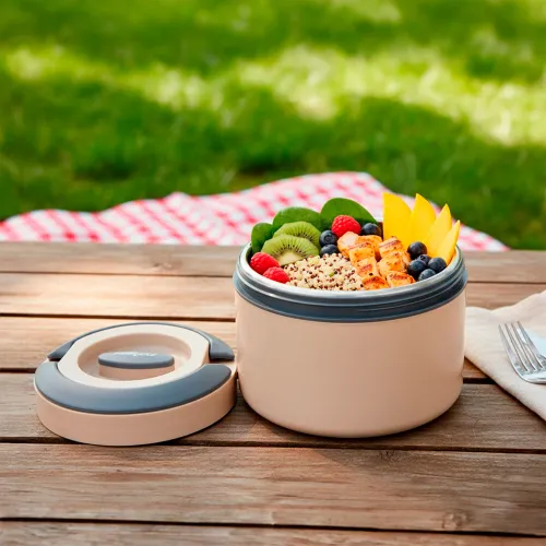 PINNACLE Taper Prime 600 Ml Beige Sin Separador Interior Acero Inoxidable