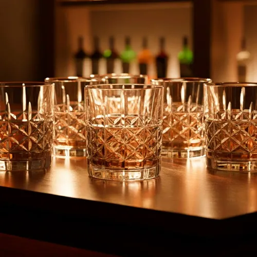 ICHIMATSU Set X 6 Vasos Bajo Labrado 333 Ml Modelo Royale