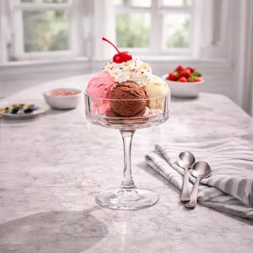 ICHIMATSU Set X 4 Copas De Helado Grande Modelo Margarita 380 Ml