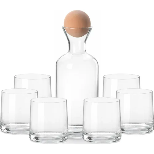 ICHIMATSU Transparente modelo Set X 7 Piezas Jarra Francis (Jarra 1.2 Lt+6 Vasos 270 Ml) transparentes 2026013015242083876  