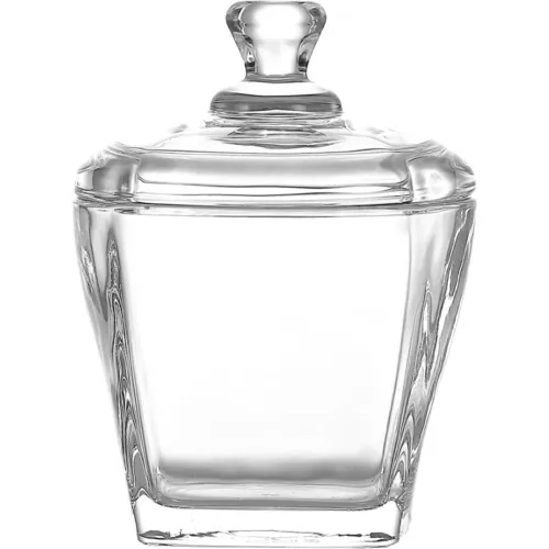 ICHIMATSU Transparente modelo Azucarera De Vidrio Sterling Cuadrado 220gr transparentes 2026013015242083927