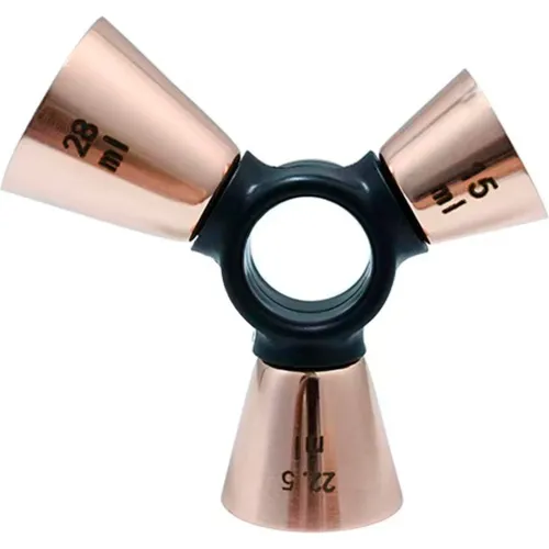 ICHIMATSU Varios modelo Medida Para Licor 3 Cabezas Conico Acero Inoxidable Cobreado (1-3/4-1/2 Oz) varios 2026013015242083942