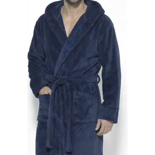 Kayser Bata De Dormir Hombre Manga Larga Coral Fleece