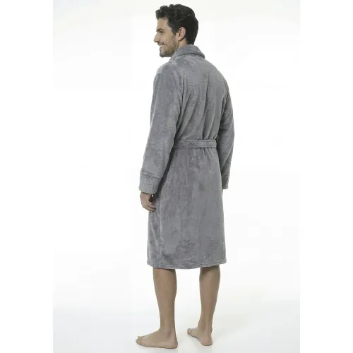 Kayser Bata De Dormir Hombre Manga Larga Coral Fleece