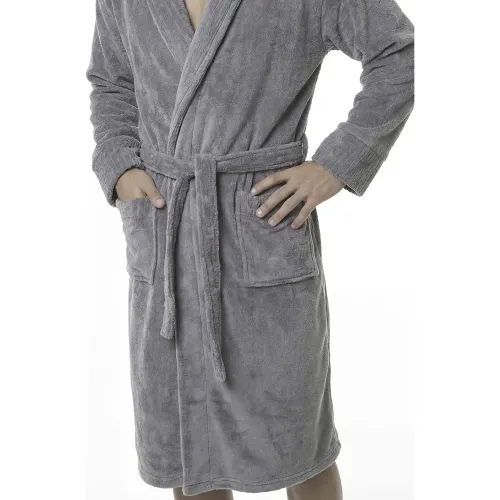 Kayser Bata De Dormir Hombre Manga Larga Coral Fleece