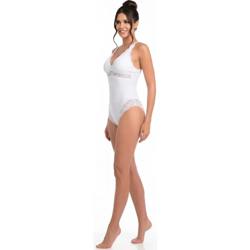 Body Kayser Sin Sosten Mujer Microfibra color blanco | Platanitos