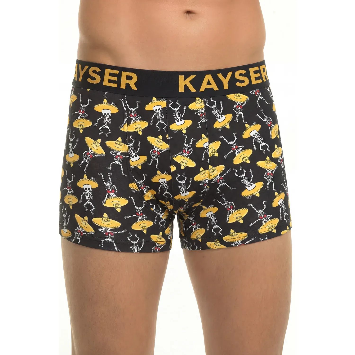 Boxer Kayser Hombre Corto Algodon color amarillo | Platanitos