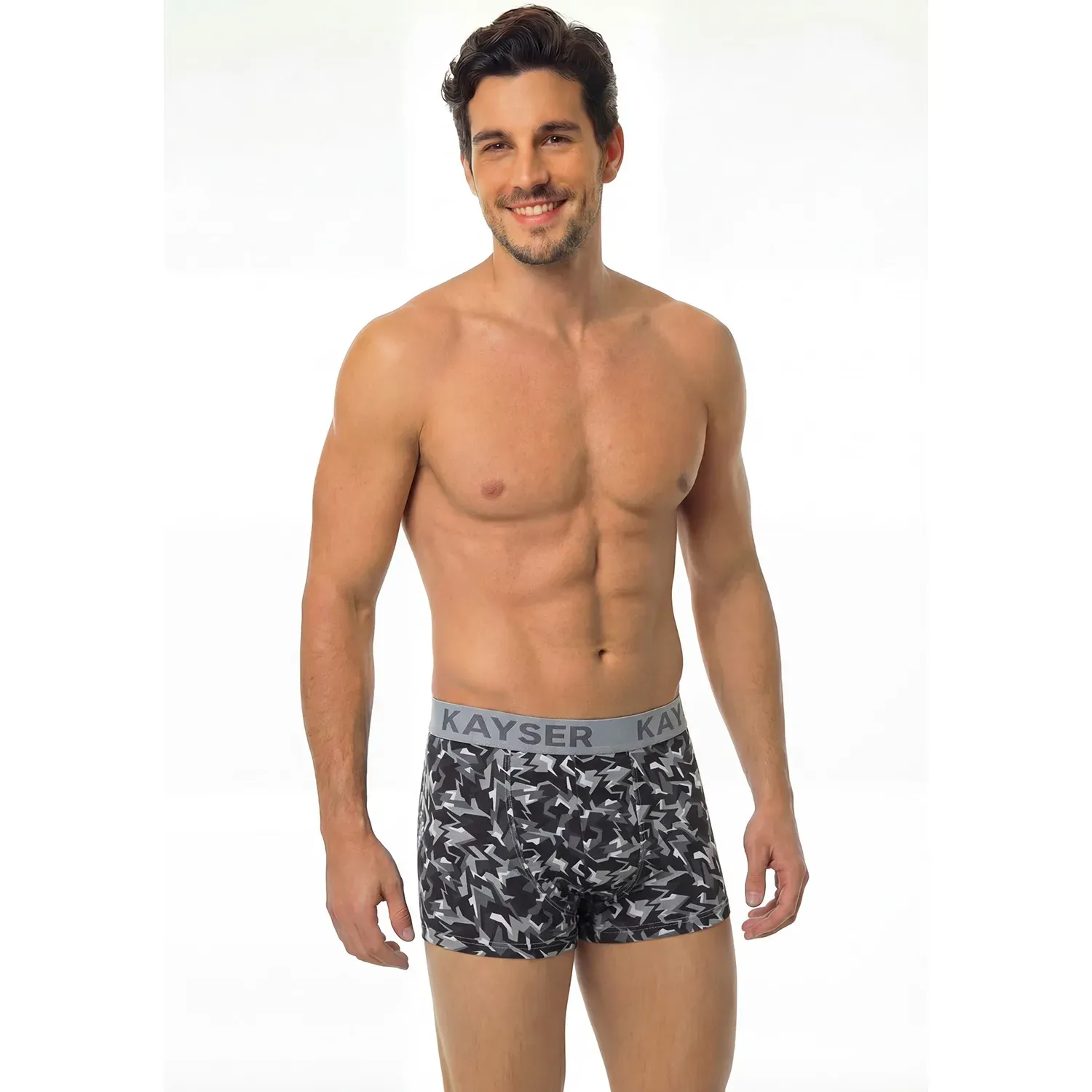 Boxer Kayser Hombre Corto Algodon color gris | Platanitos