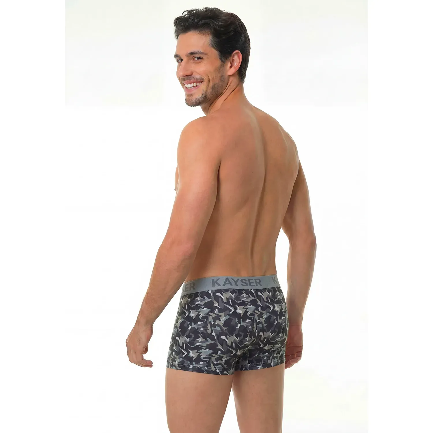 Boxer Kayser Hombre Corto Algodon color gris | Platanitos