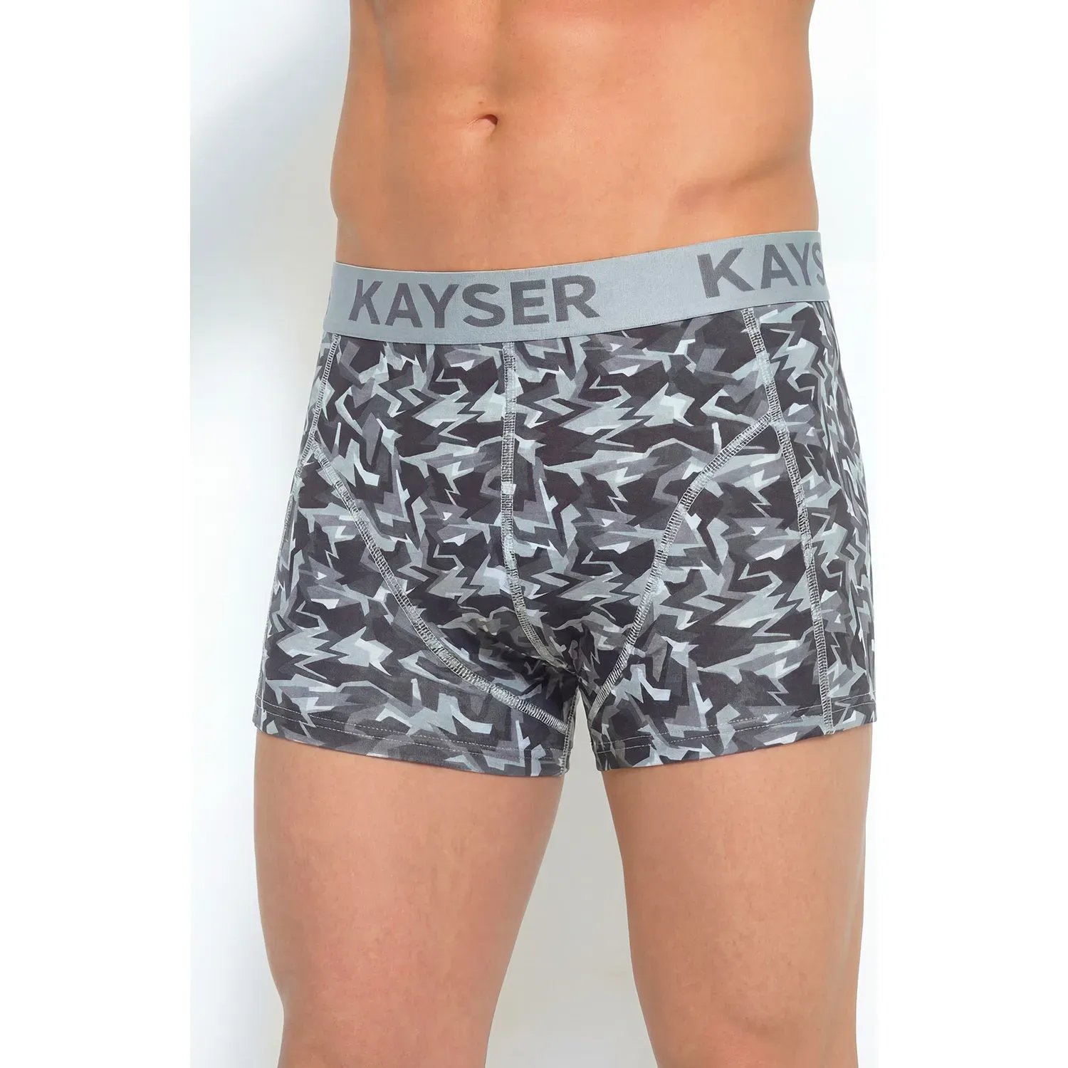 Boxer Kayser Hombre Corto Bamboo color gris | Platanitos
