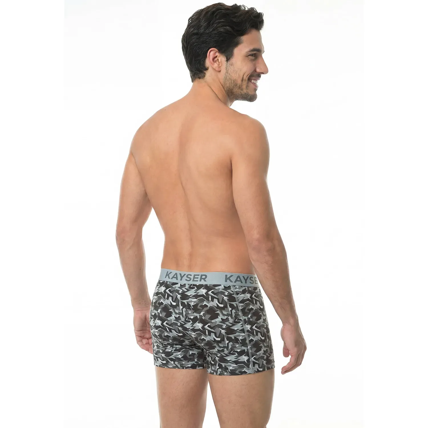 Boxer Kayser Hombre Corto Bamboo color gris | Platanitos