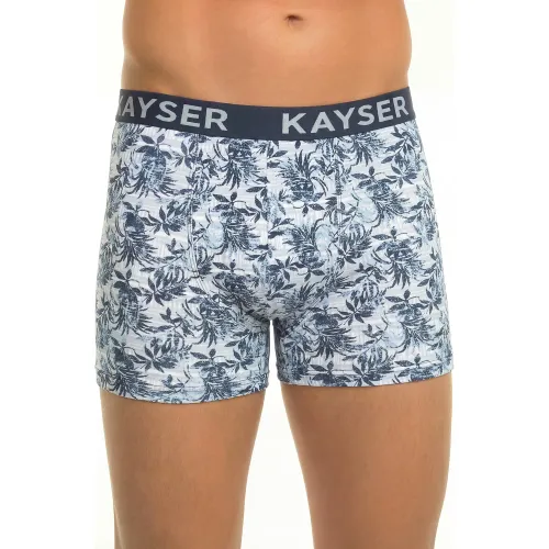 Boxer Kayser Hombre Largo Algodon color azul | Platanitos