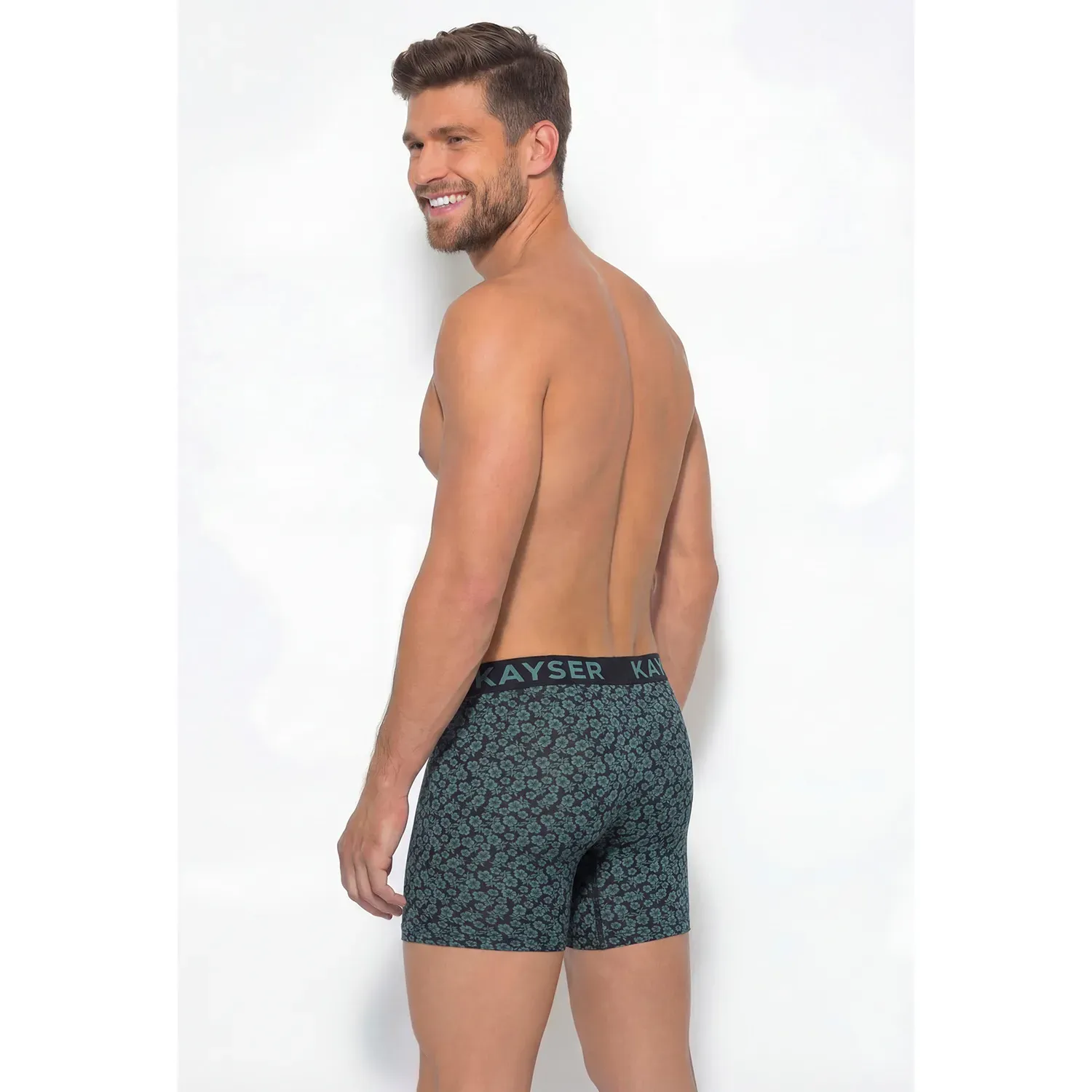 Boxer Kayser Hombre Largo Algodon color negro | Platanitos
