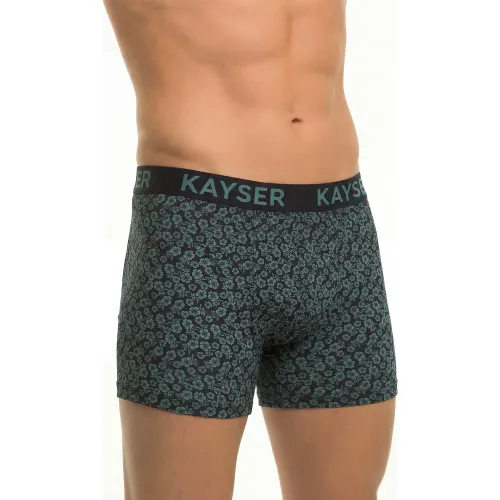 Boxer Kayser Hombre Largo Algodon color negro | Platanitos