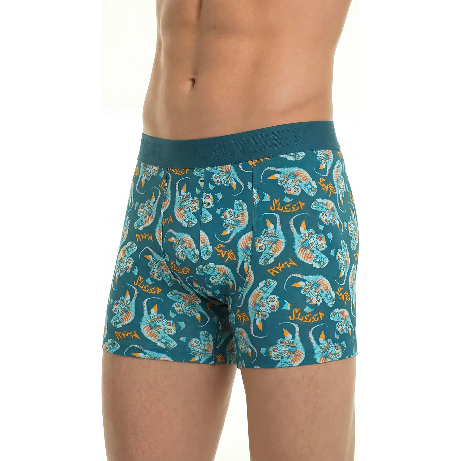 Boxer Kayser Hombre Largo Algodon color verde | Platanitos