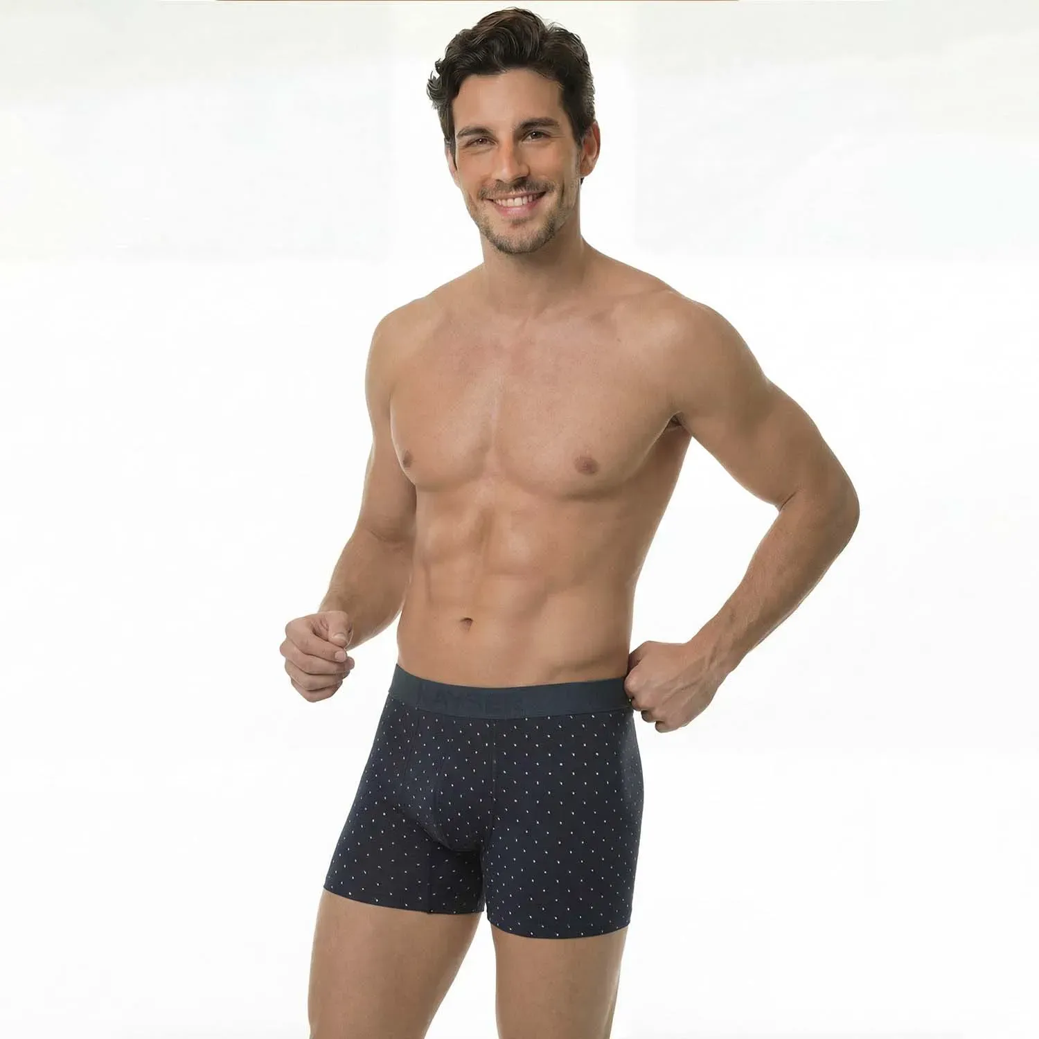 Boxer Kayser Hombre Largo Algodon color azul marino | Platanitos