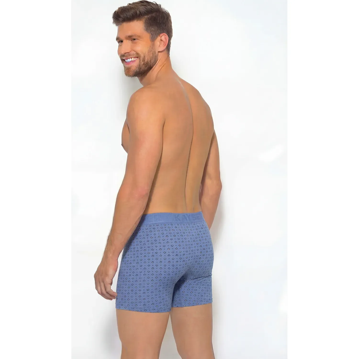 Boxer Kayser Hombre Largo Algodon color celeste | Platanitos