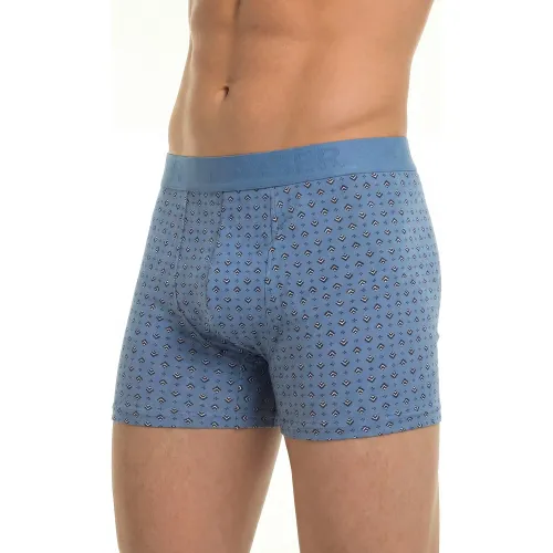 Boxer Kayser Hombre Largo Algodon color celeste | Platanitos