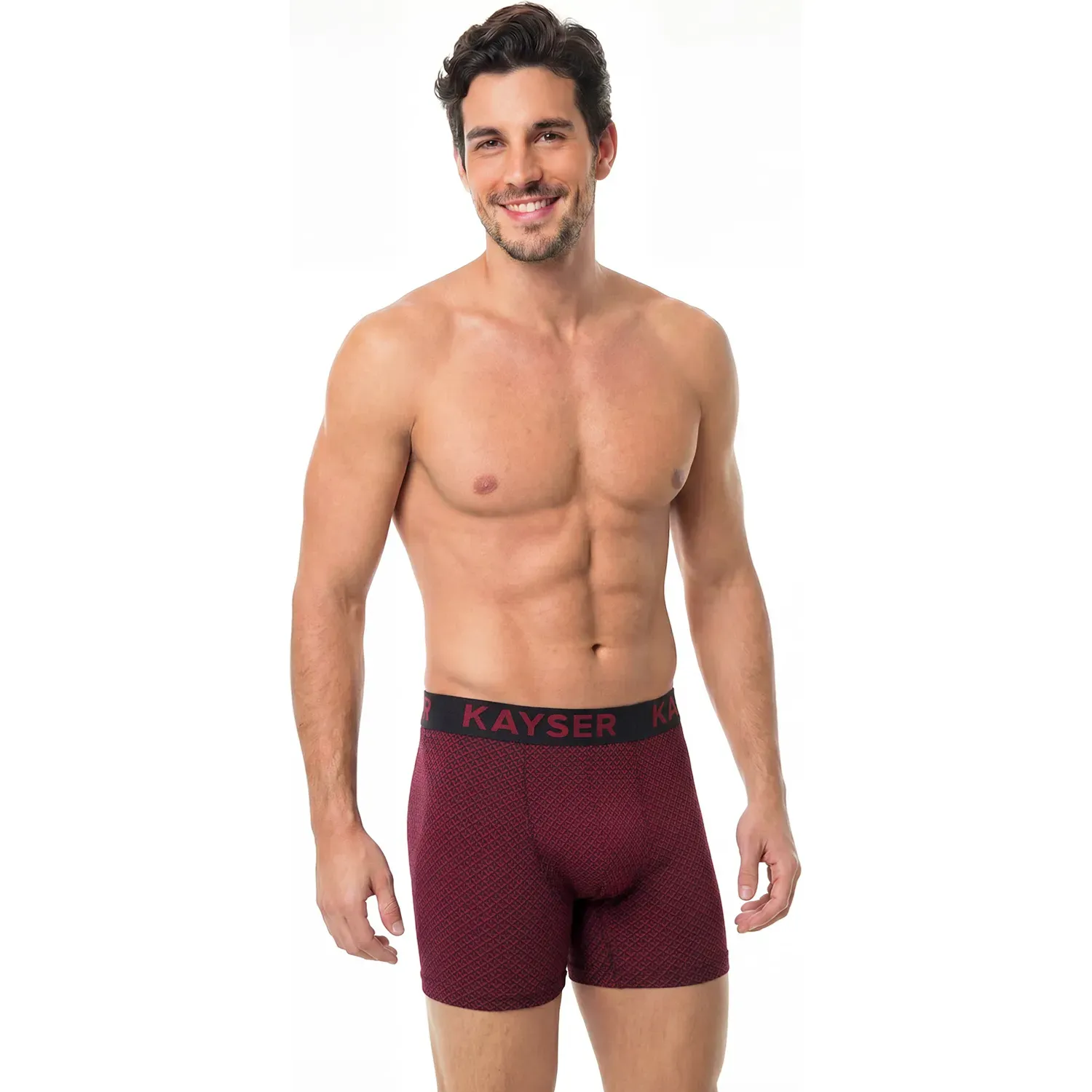 Boxer Kayser Hombre Largo Algodon color rojo | Platanitos