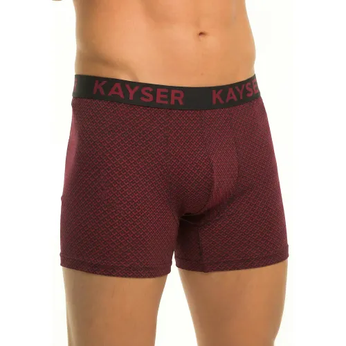 Boxer Kayser Hombre Largo Algodon color rojo | Platanitos