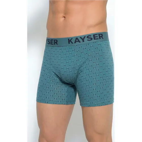 Boxer Kayser Hombre Largo Algodon color verde | Platanitos