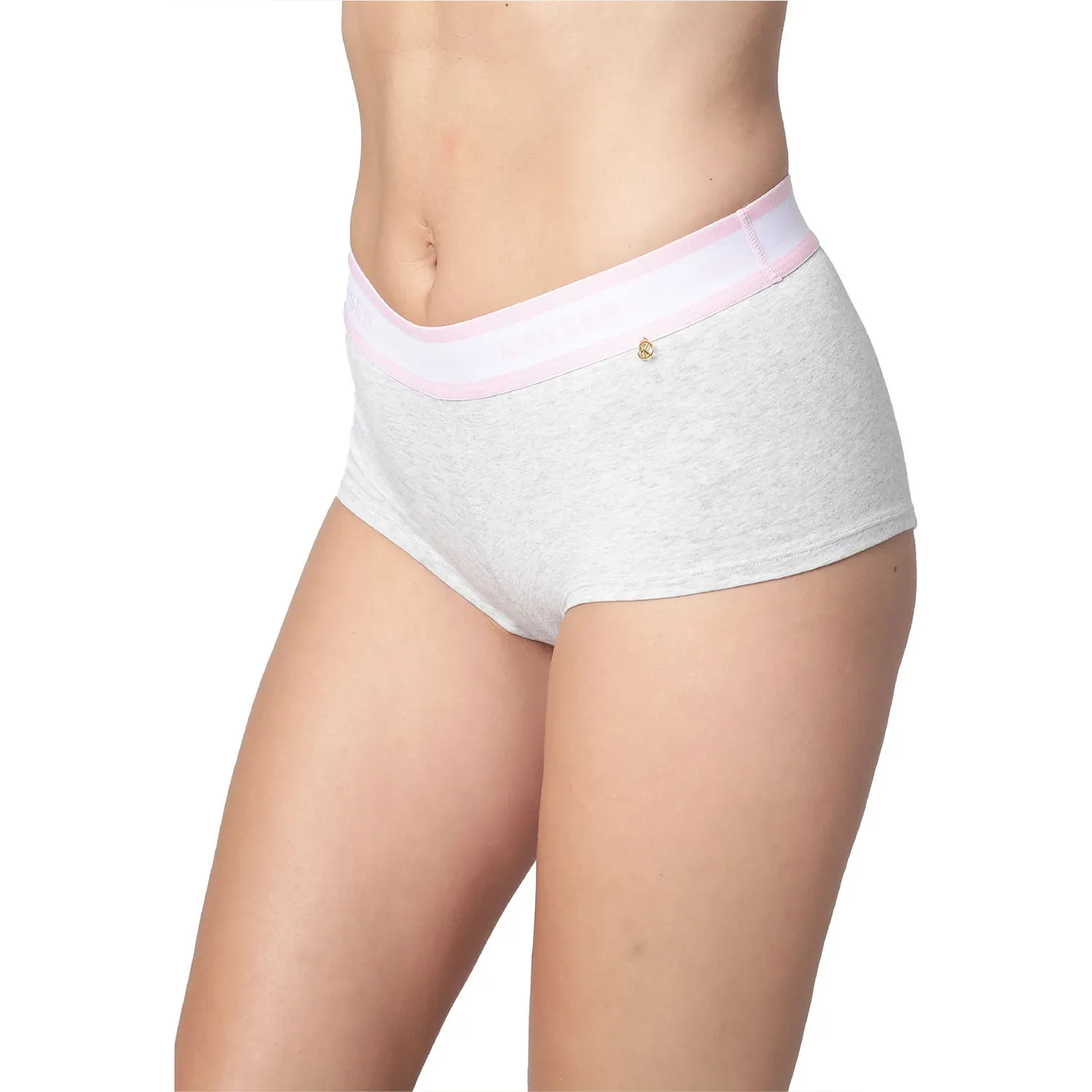 Boxer Kayser Mujer Algodon color gris | Platanitos