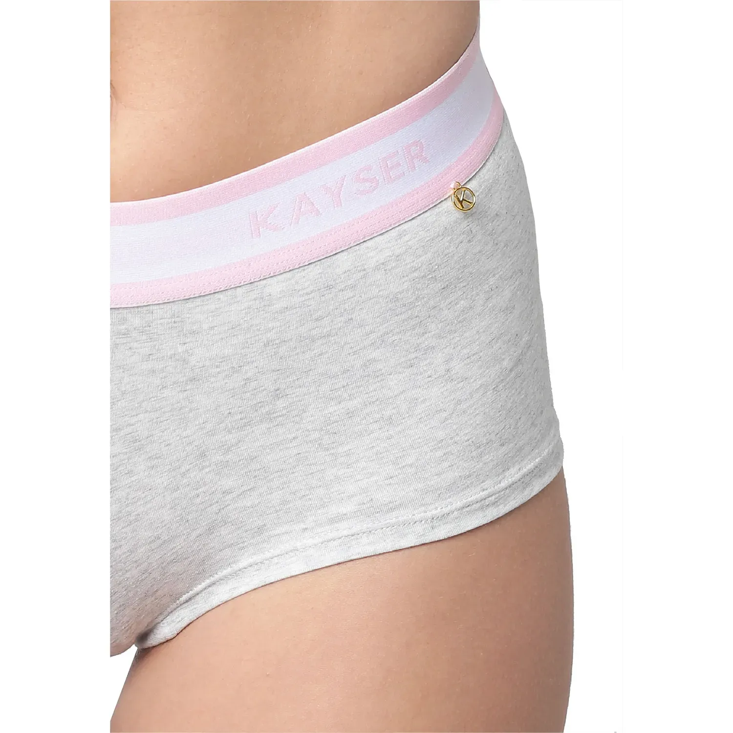 Boxer Kayser Mujer Algodon color gris | Platanitos