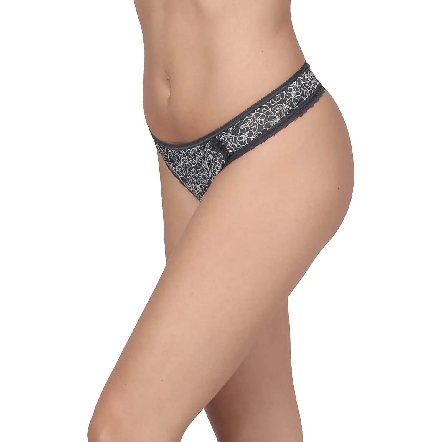 Calzon Kayser Colaless Mujer Microfibra color gris | Platanitos