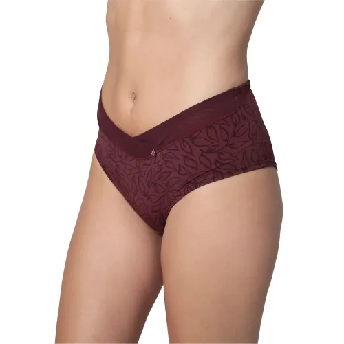 Calzon Kayser Señorial Mujer Maxi Microfibra color rojo | Platanitos