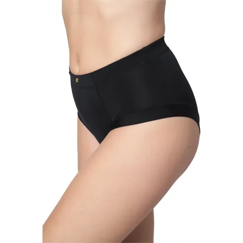 Calzon Kayser Señorial Mujer Maxi Microfibra color negro | Platanitos