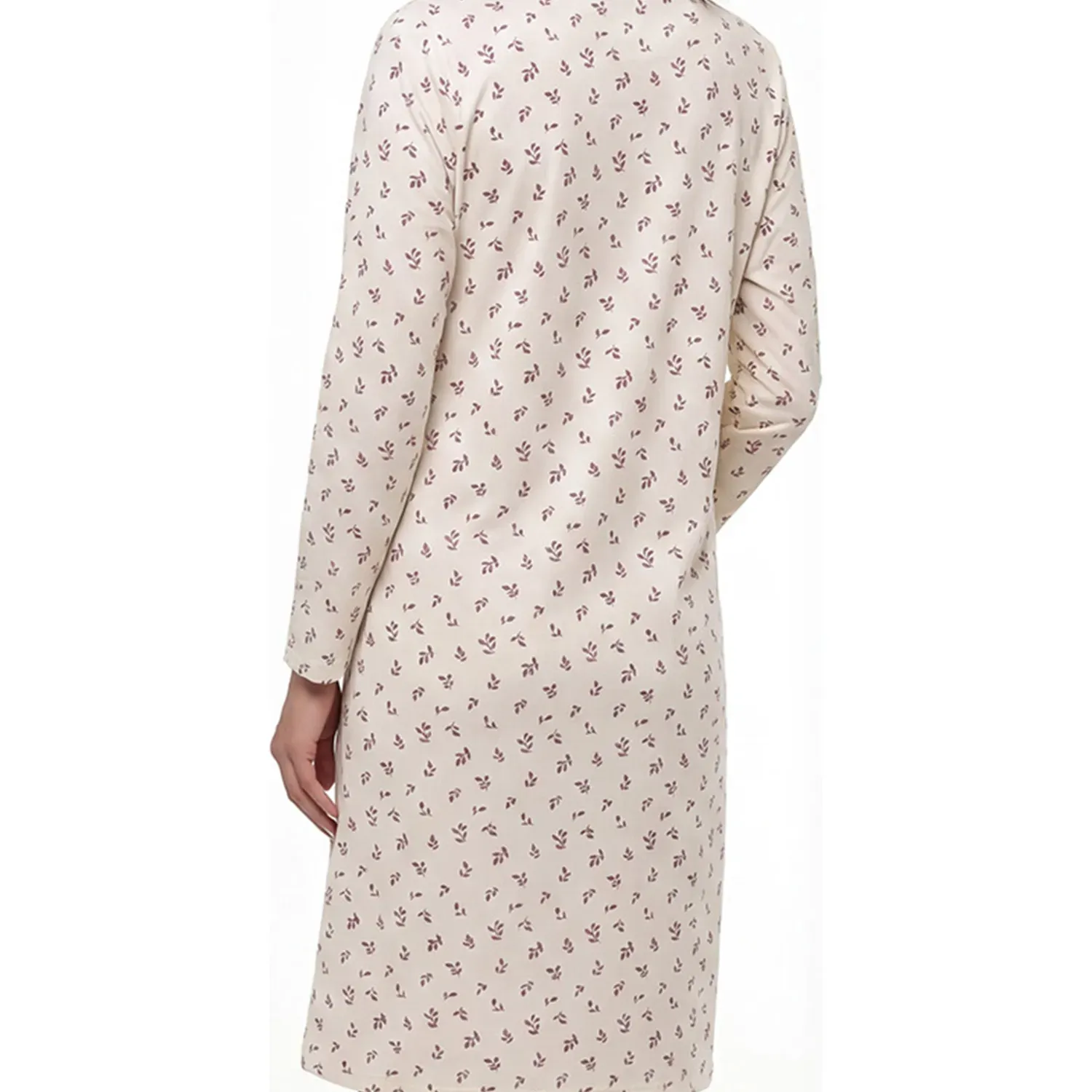 Camisola Kayser Manga Larga Mujer Algodon color marfil | Platanitos
