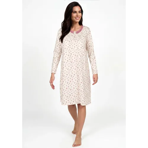 Camisola Kayser Manga Larga Mujer Algodon color marfil | Platanitos