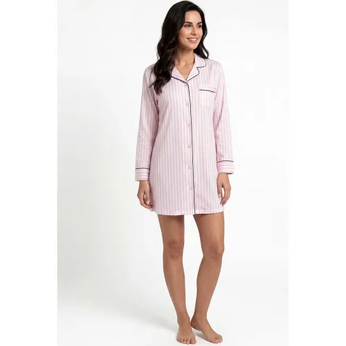 Camisola Kayser Manga Larga Mujer Algodon color rosado | Platanitos